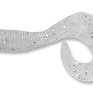 Yamamoto Single Tail Grub 5" Blue Pearl with Large Silver