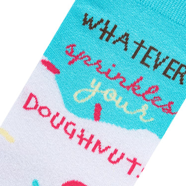 Odd Sox Sprinkles Your Doughnuts Women's Crew Socks Size M