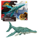 Jurassic World Rebirth Frenzy Pack sea reptile figure shown with its package