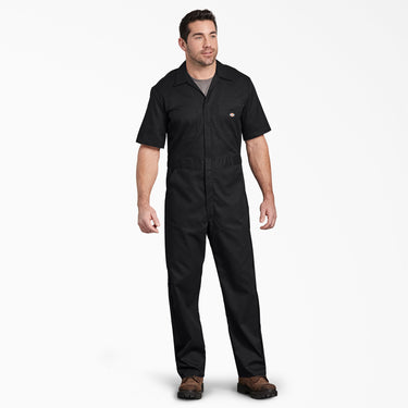 Dickies FLEX Cooling Short Sleeve Coveralls (Black) Size MS
