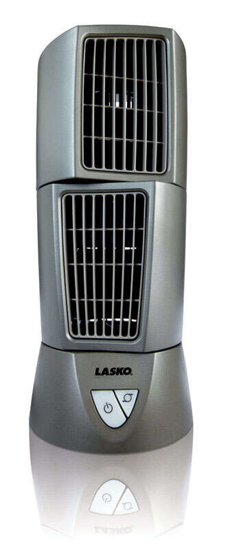 Load image into Gallery viewer, Lasko 14 in. H 3 speed Oscillating Desktop Wind Tower Fan
