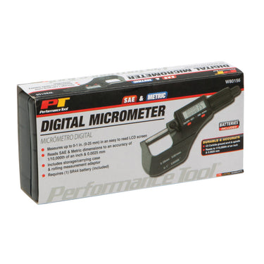 Performance Tool Digital Micrometer