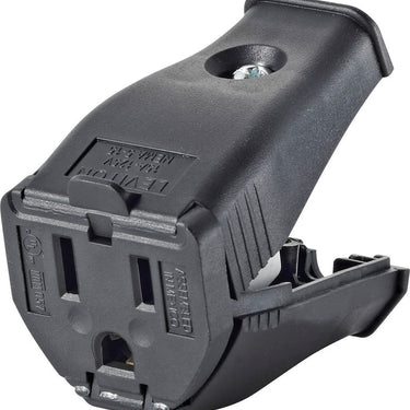 Leviton Commercial and Residential Thermoplastic Ground/Straight Blade Hinged Cord Outlet 5-15R