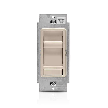 Leviton SureSlide Light Almond 600 W Preset Slide Dimmer Switch 1 pk