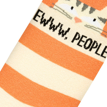 Odd Sox Eww People Cats Women's Crew Socks Size M