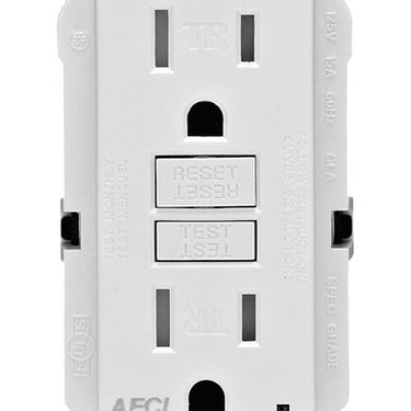 Leviton SmartlockPro 15 amps 125 V Duplex White AFCI Outlet 5-15R 1 pk