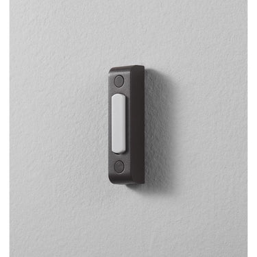Heath Zenith Oil Rubbed Bronze Brown Metal Wired Pushbutton Doorbell