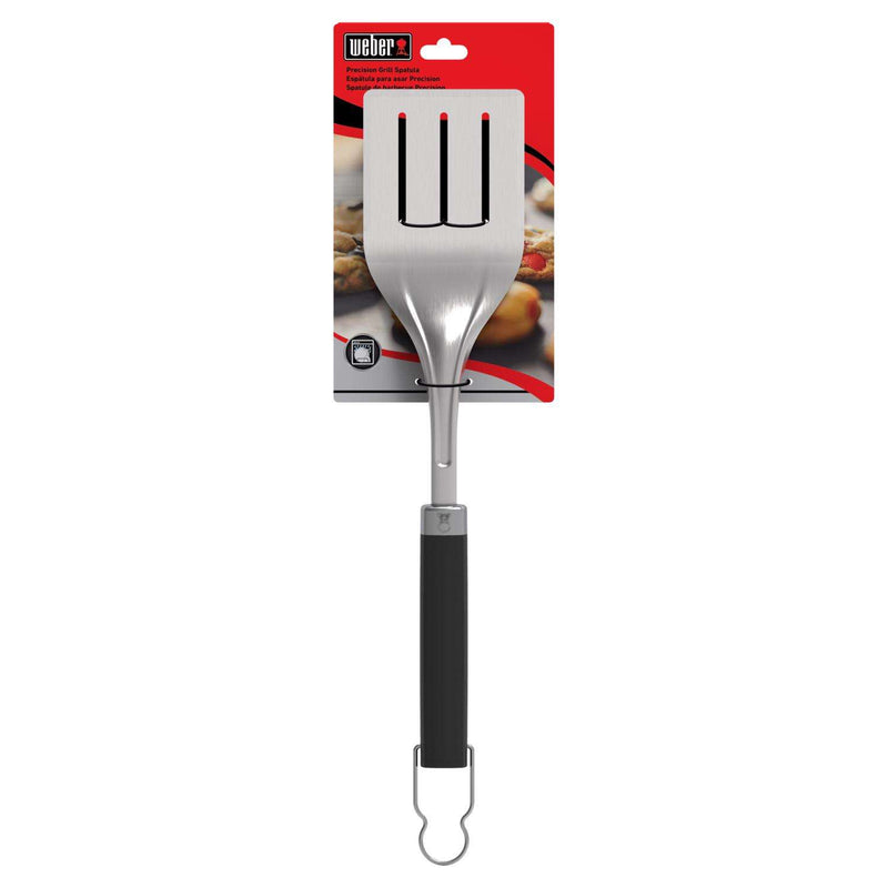 Load image into Gallery viewer, Weber Precision Stainless Steel Black/Silver Grill Spatula 4.25&quot;
