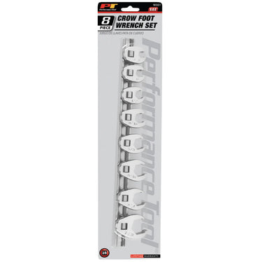 Performance Tool 8 pc. SAE Crowfoot Wrench Set