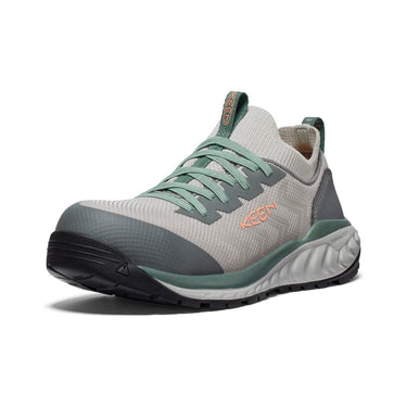 Keen Women's Arvada Shift Work Sneaker (Carbon Toe) Steel Grey/Granite Green 11M