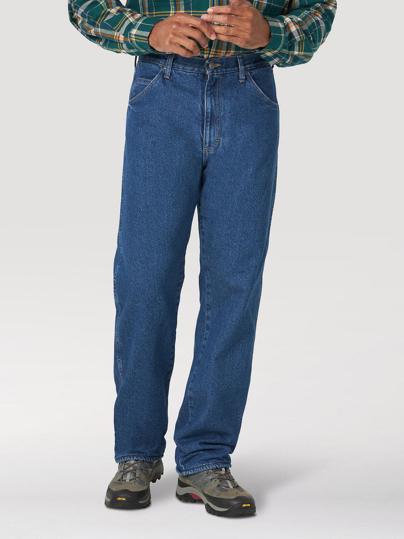 Load image into Gallery viewer, Wrangler Mens 34X34 Rugged Wear Fleece Lined Relaxed Fit Jeans
