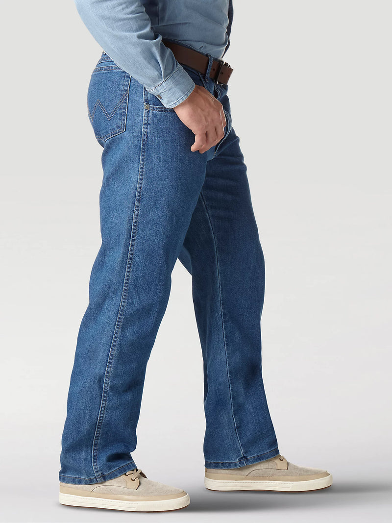 Load image into Gallery viewer, Wrangler 58X32 Relaxed Stretch Flex Denim Jeans - Stonewashed
