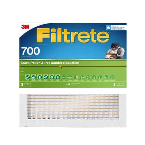 Load image into Gallery viewer, Filtrete 20 in. W X 20 in. H X 1 in. D Polypropylene 700 MPR Pleated Air Filter 1 pk
