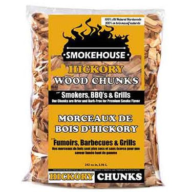 Smokehouse 1-3/4lb Bag Hickory Wood Chunks