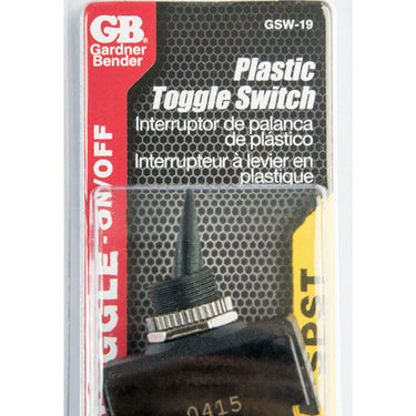 Gardner Bender Toggle Switch Black 1 pk