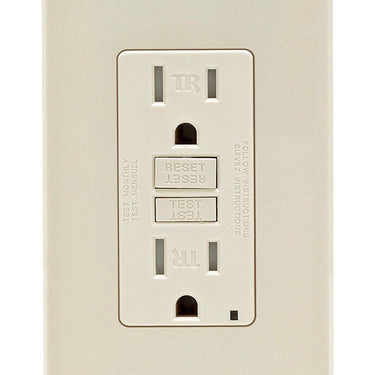 Leviton 15 amps 125 V Light Almond Outlet/Wallplate 5-15R 1 pk