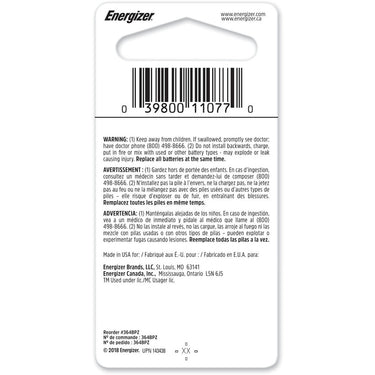 Energizer Silver Oxide 364 1.5 V Electronic/Watch Battery 1 pk