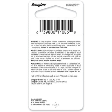 Energizer Silver Oxide 384/392 1.5 V 0.04 mAh Electronic/Thermometer/Watch Battery 1 pk