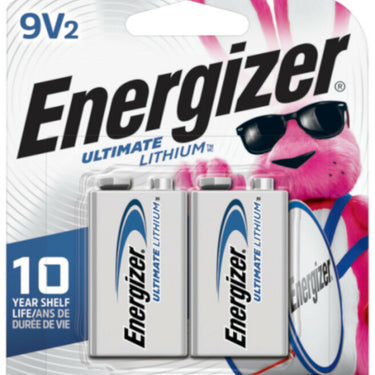 Energizer Ultimate Lithium 9-Volt 9 V Battery 2 pk