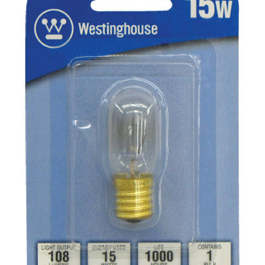 Westinghouse 15 W T7 Tubular Incandescent Bulb E17 (Intermediate) Warm White 1 pk