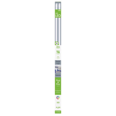 Feit Plug & Play T8 Cool White 47.5 in. Bi-Pin T8 LED Bulb 32 Watt Equivalence 2 pk