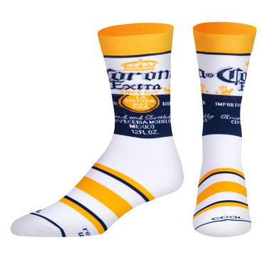 Odd Sox Corona Extra Men's Crew Socks Size L