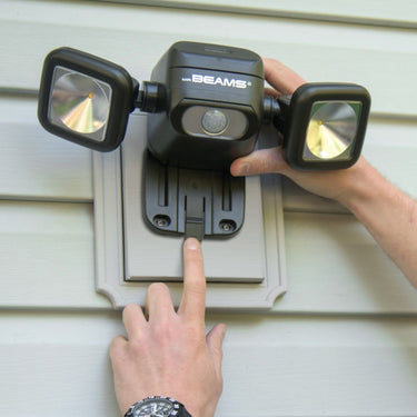 Mr. Beams High Performance Motion-Sensing Battery Powered LED Dark Brown Spotlight