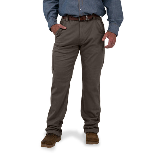 Key Men's Fleece Lined Shield Flex Pant Size 42X30 Bark
