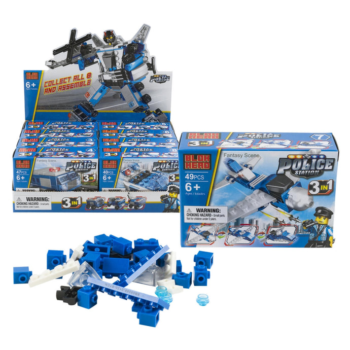 3-in-1 Police Building Block Set (1 set per purchase)