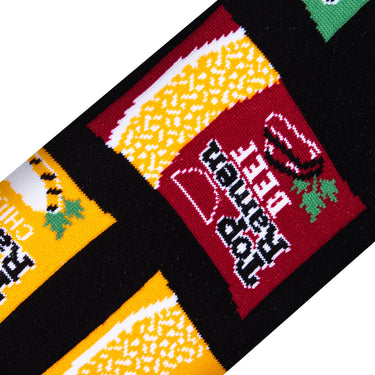 Odd Sox Top Ramen Flavors Men's Crew Socks Size L