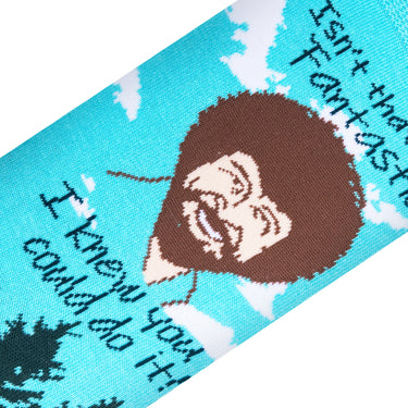 Odd Sox Bob Ross You Can Do It Women's Crew Socks Size M