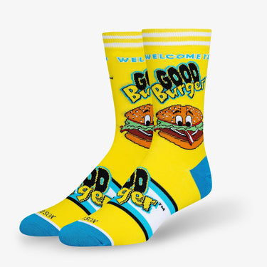 Odd Sox Welcome To The Good Burger Men's Crew Socks Size L