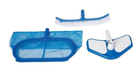 Deluxe Cleaning Maintenance Swimming Pool Kit W/ Vacuum Head