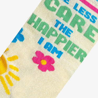 Odd Sox The Less I Care Women's Crew Socks Size M