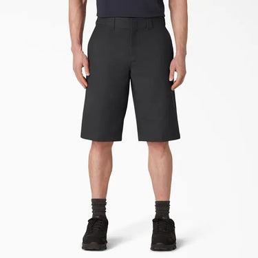 Dickies Mens 13" Flat Front Active Waist Short (Black) Waist Size 32