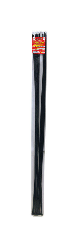 Tool City 48 in. L Black Cable Tie 10 pk