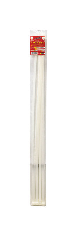 Load image into Gallery viewer, Tool City 40 in. L White Cable Tie 10 pk
