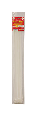 Tool City 24.9 in. L White Cable Tie 25 pk