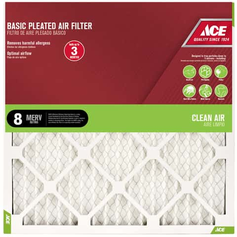 Load image into Gallery viewer, Ace 14 in. W X 30 in. H X 1 in. D Synthetic 8 MERV Pleated Air Filter 1 pk
