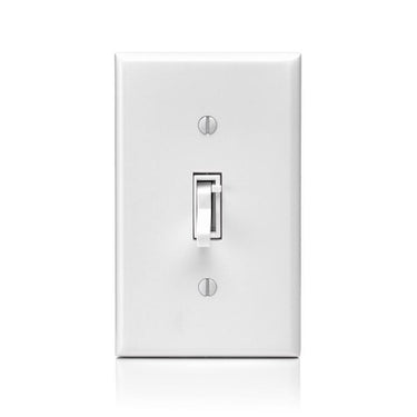 Leviton White 600 W Toggle Dimmer Switch 1 pk
