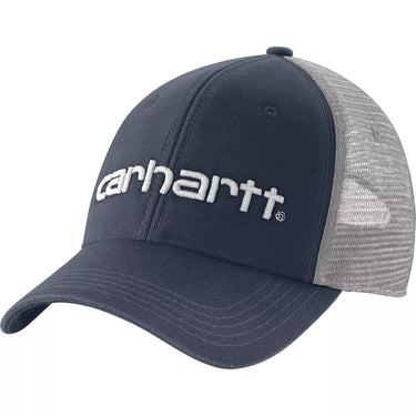 Carhartt Canvas Mesh-Back Logo Graphic Cap (Navy/White)