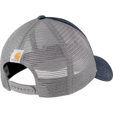 Carhartt Canvas Mesh-Back Logo Graphic Cap (Navy/White)