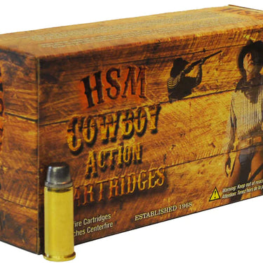 HSM Cowboy Action 44 Remington Magnum Ammo 200gr Flat Nose 50rd