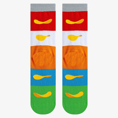 Odd Sox Pringles Flavors Mash-Up Men's Crew Socks Size L