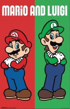 Mario & Luigi Poster 17x11