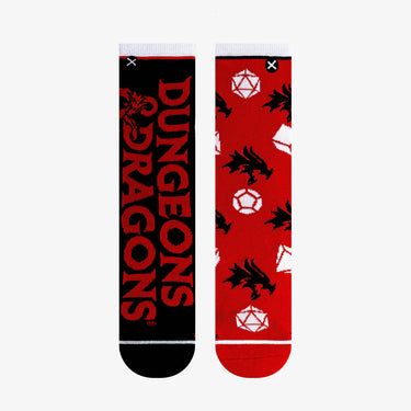 Odd Sox Dungeons & Dragons Split Men's Crew Socks Size L