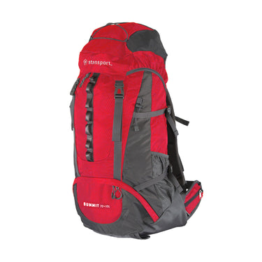 Stansport Backpacks Internal Frame Pack Red 70L Plus 10L