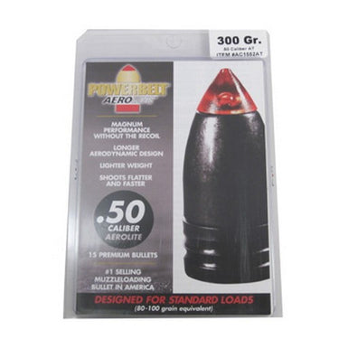 PowerBelt Bullets Copper 50 Cal AeroTip 300GR 15rd