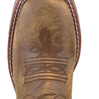 Smoky Mountain Brown Distress/Turquoise Leather Youth sized Boots Size Youth 7