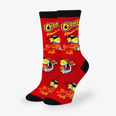 Odd Sox Cheetos Flamin' Hot Fire Red Men's Crew Socks Size L